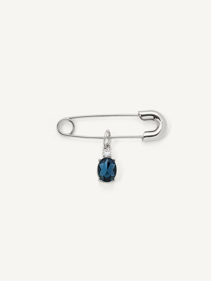Elisajewels Something Blue Wedding Pin - Oval