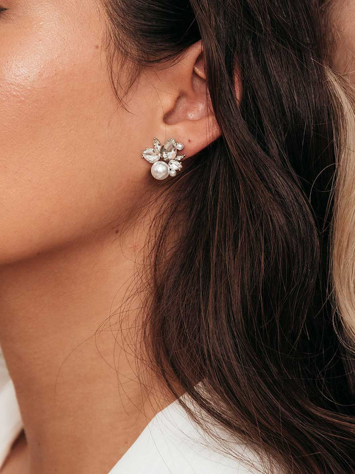Elisajewels Bordeaux Stud Earrings