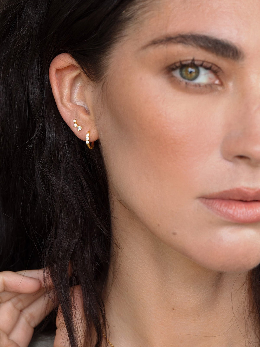 Elisajewels Demi-Fine Taryn Hoop Earrings