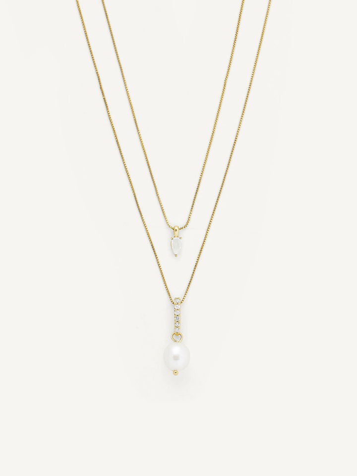Elisajewels Alaia Layered Pendant Necklace