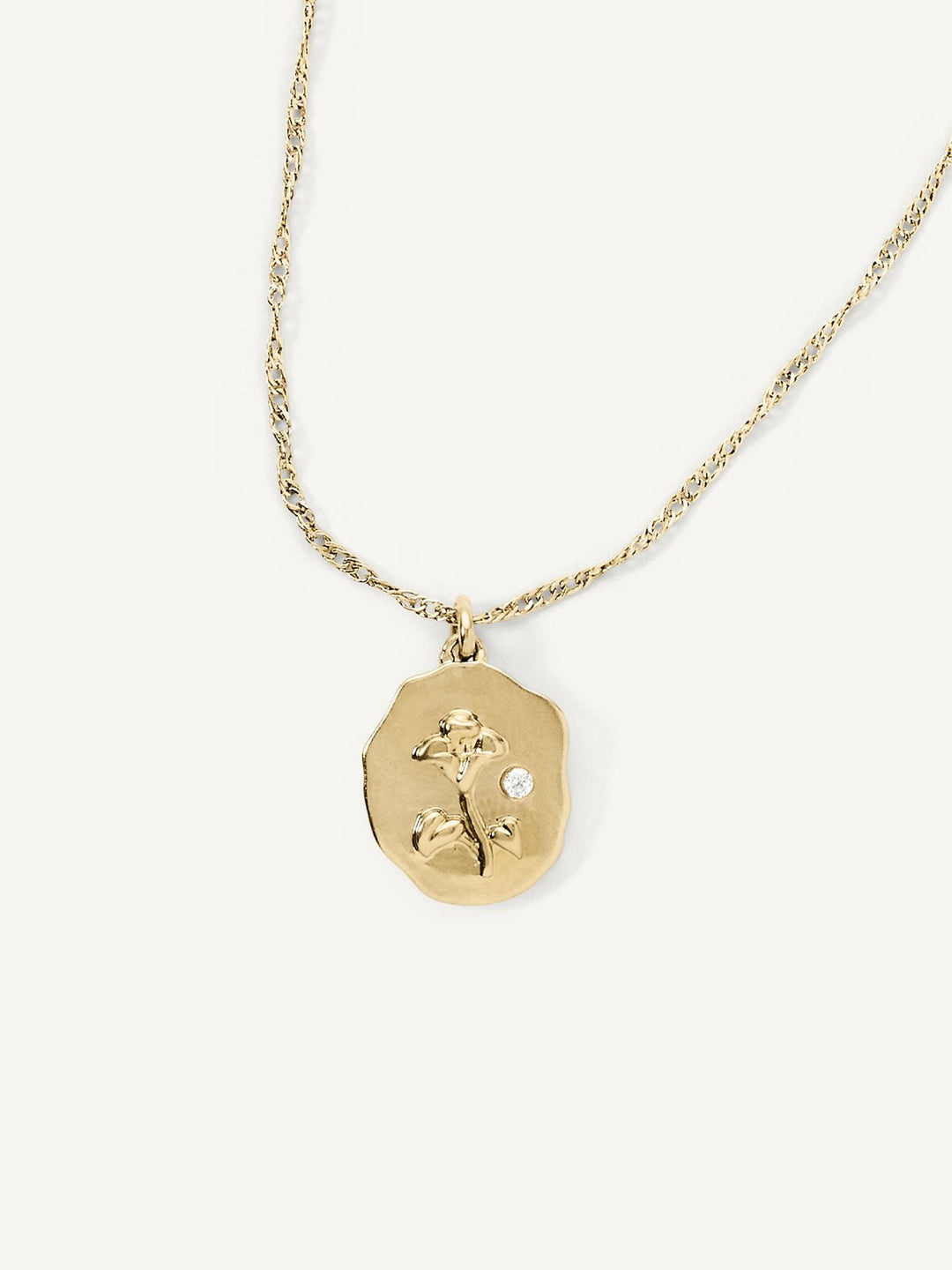 Elisajewels September Morning Glory Birth Flower Pendant Necklace