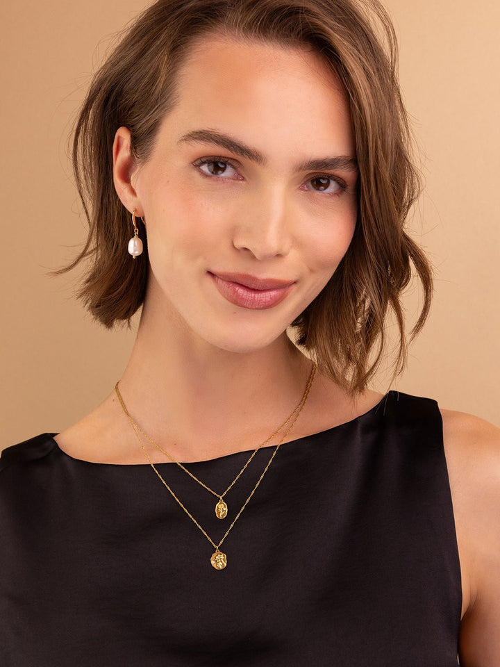 Elisajewels July Water Lily and October Marigold Birthflower Pendant Necklace