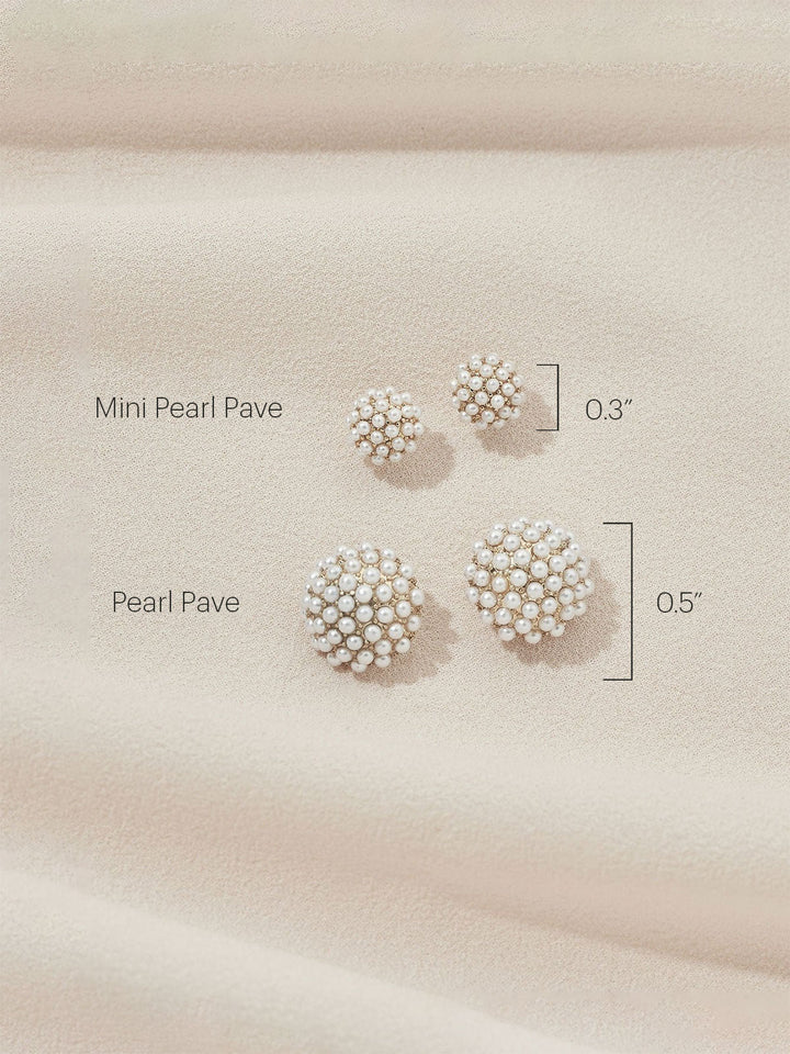 Elisajewels Mini Pearl Pave Studs